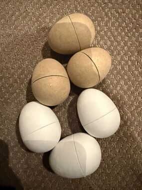 Hearth & Hand Neutral Beige and White Egg Decoration Easter Target